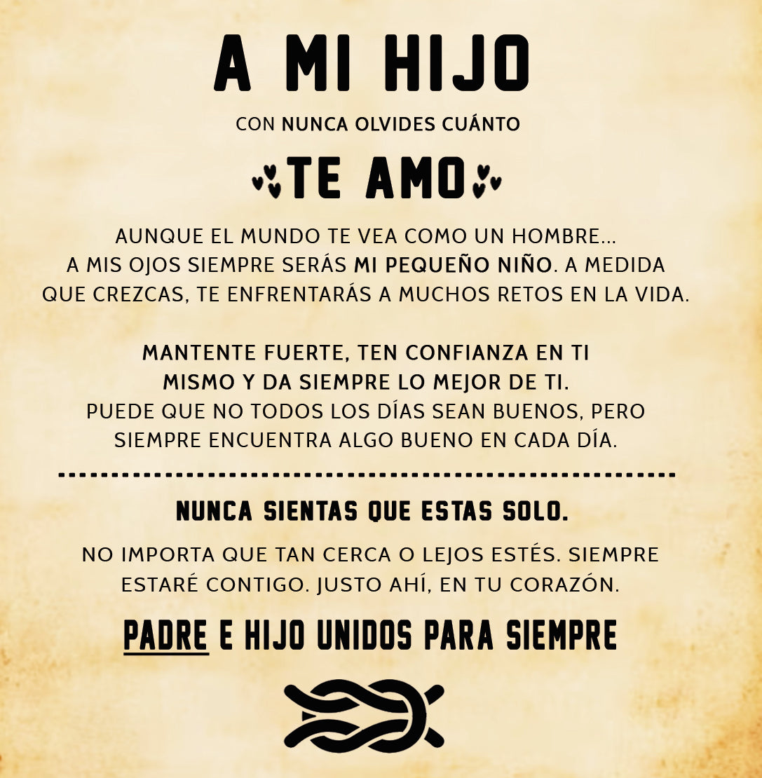 "Para Mi Hijo" - Pulsera Vínculo Infinito