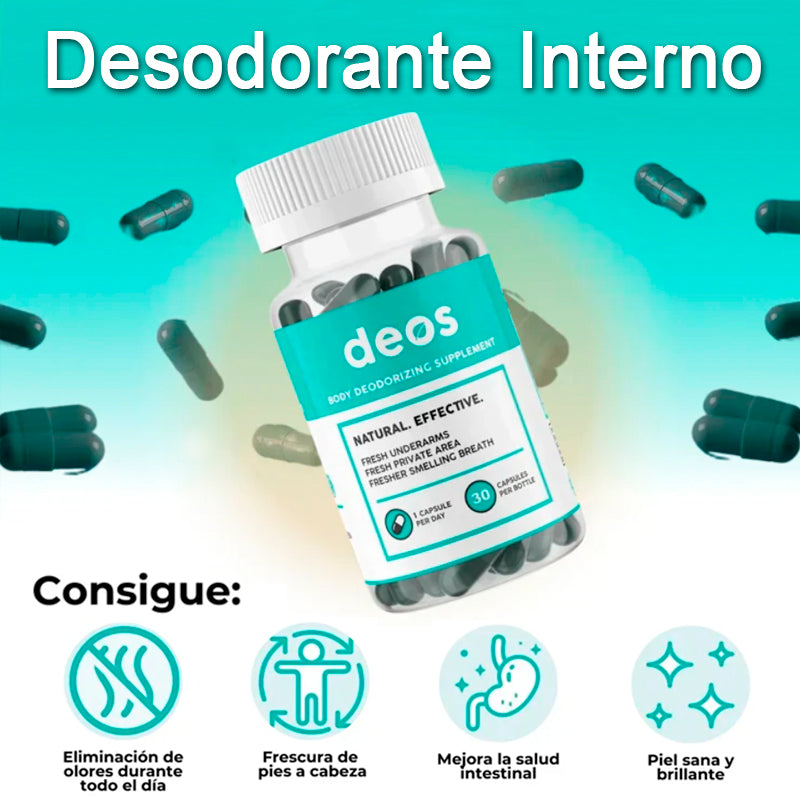 DEOS™ - Control de Olores Corporales (30 Cap)