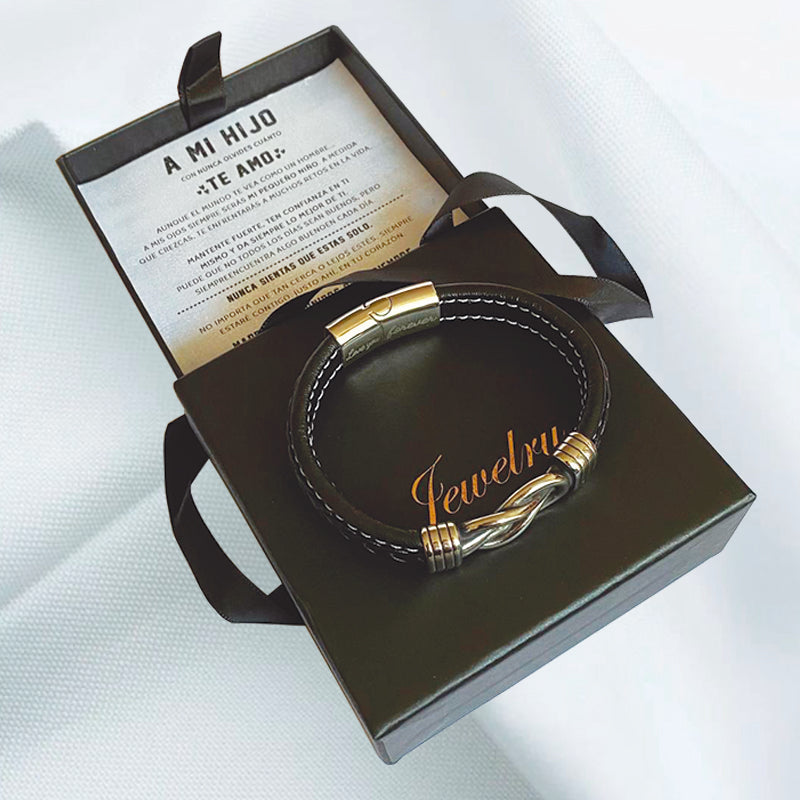 "Para Mi Hijo" - Pulsera con Nudo Infinito