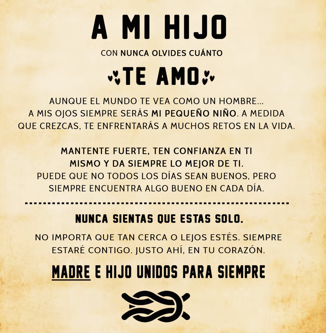 "Para Mi Hijo" - Pulsera Vínculo Infinito