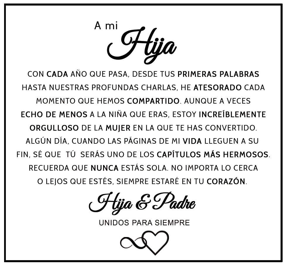 Pulsera de Conexión Infinita - A MI HIJA