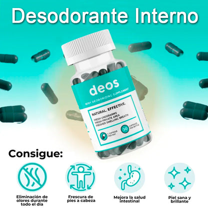DEOS™ - Control de Olores Corporales (30 Cap)