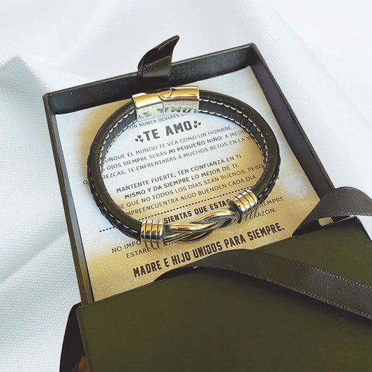 "Para Mi Hijo" - Pulsera con Nudo Infinito
